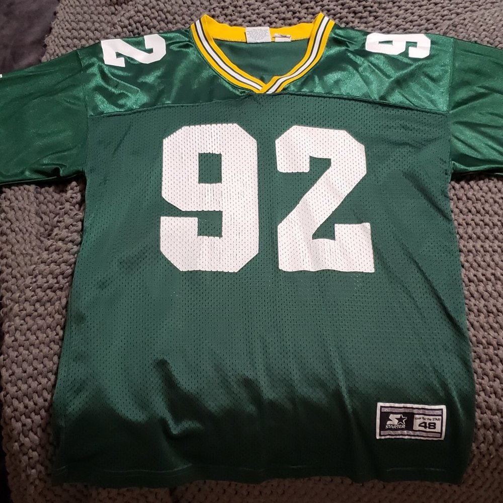 Old School Starter Reggie White Green bay Packers Jersey